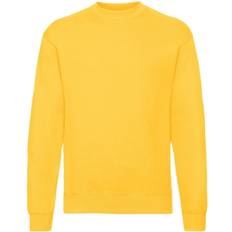 Clothing Fruit of the Loom Mens Classic 80/20 Set-in Sweatshirt Sunflower Yellow