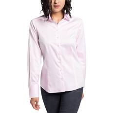 Eterna Katoen Blouses Eterna Satin Shirt Blouse - Rose