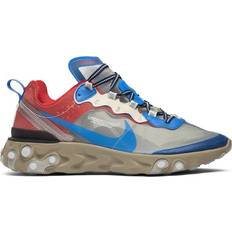 Nike Multicoloured Running Shoes Nike Undercover x React Element 87 M - Light Beige Chalk/Signal Blue/University Red/Black/Classic Stone