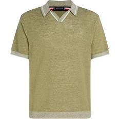 Hør Polotrøjer Tommy Hilfiger LINEN BLEND REVERE S/S POLO Grøn