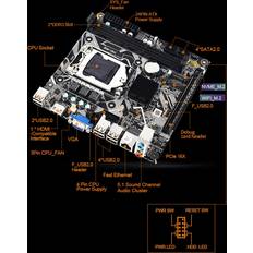 Motherboards Spactz H61 Desktop H61ME LGA1155 2XDDR3