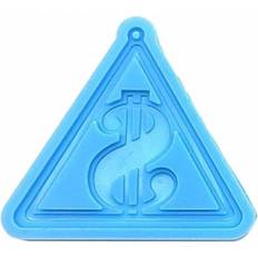 3D Dollar Sign Epoxy Resin Silicone Molds DIY Pendant Molds Non-stick