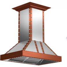 Copper Extractor Fans ZLINE ZLKN2217, Gray, Brown, Copper, Stainless Steel