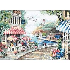 Dimensions Café by The Sea Counted Cross Stitch Kit