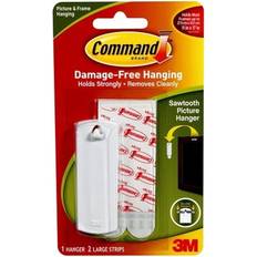 Command Sawtooth Picture Hanger Kit White Billedkrog