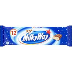 Food & Drinks Milky Way Nougat & Milk Chocolate Snack Bars Multipack 12 pcs