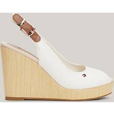 Tommy Hilfiger dam ikonisk Elena Sling Back Wedge Espadrille, Ecru, UK, Ecru