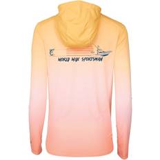 Multicolored - Unisex Sweaters World Wide Sportsman World Wide Sportsman 3D Cool Graphic Angler Long-Sleeve Hoodie for Ladies Sunset Ombre/Overboard