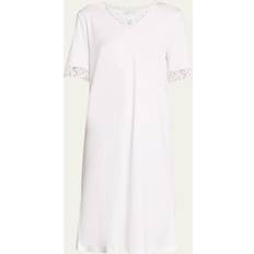 Nachthemden Hanro Nachthemd Kurzarm Jersey - White