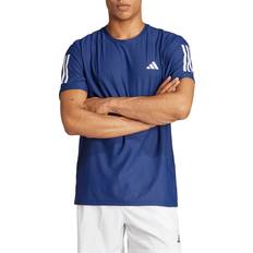 Reflectors T-shirts adidas Men's Own The Run Short-Sleeve Tee BLUE