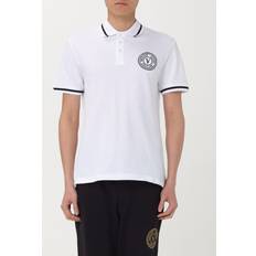 Versace Jeans Couture White Embroidered Polo E003 WHITE