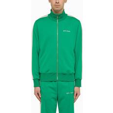 Palm Angels Outerwear Palm Angels Green Striped Track Jacket