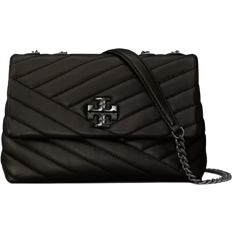 Tory Burch Black Crossbody Bags Tory Burch Small Kira Chevron Convertible Shoulder Bag - Black/Silver