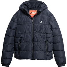 Oro - Uomo Giubbotti Superdry Hooded Sports Puffr Jacket - Marine