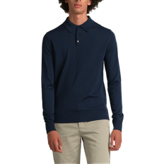 Merino Wool Polo Shirts ASKET The Merino Wool Polo - Dark Navy