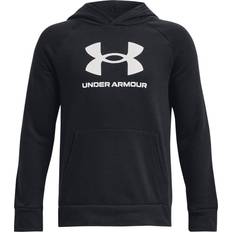 Drenge Hoodies på tilbud Under Armour Rival Fleece Hoodie - Sort/White