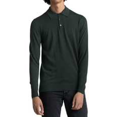 Merino Wool Polo Shirts ASKET The Merino Wool Polo - Dark Green