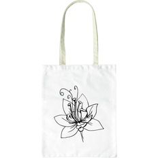 Tygkassar Bonamaison Printed Shopping Bag - White