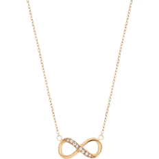 Edblad Infinity Necklace - Gold/Transparent