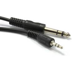 Cables Kenable 3.5mm Stereo Jack Plug to 6.35mm TRS Balanced