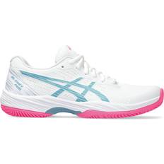 Polyuréthane Chaussures de sport pour raquette Asics Gel-Game 9 Padel W - White/Gris Blue