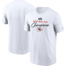 Nike Men's White Kansas City Chiefs Super Bowl Lviii Champions Classic T-shirt White