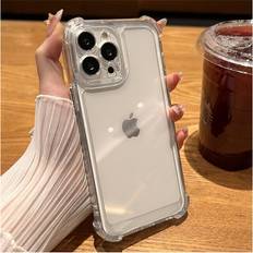 DIAO For iPhone 14Plus, Clear Luxury Shockproof Transparent Case For iPhone 14 13 12 Pro Max Plus Bumper Cases Cover