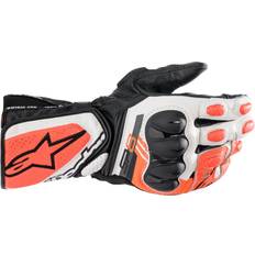 Alpinestars Motorcycle Gloves Alpinestars SP-8 V3 Motorcycle Gloves - Black/White/Red Fluo