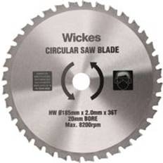 Wickes 36 Teeth Universal Wood Circular Saw Blade 185 X 20mm