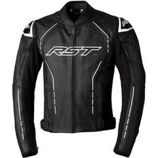 Rst S1 CE Leather Jacket - Black/White Man