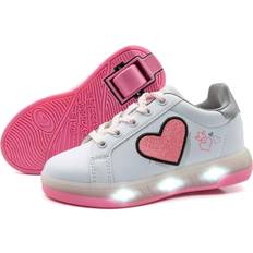 Breezy Rollers Rullskor LED White Pink