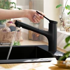 Negro Grifos de Cocina Hansgrohe Zesis M33 Einhebel-Küchenmischer 150 74820 Negro