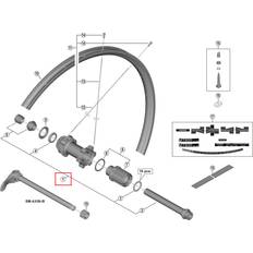 Shimano WH-MT500-CL-R12-B-29 complete hub axle