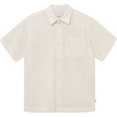 Les Deux Charlie Short Sleeve Shirt Light Ivory Weiß Kurzarmhemd Grösse: