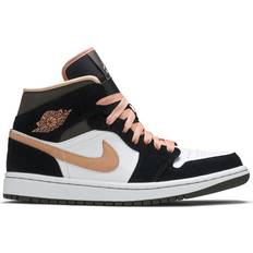 Nike Air Jordan 1 Mid SE W - White/Apricot/Agate/Black