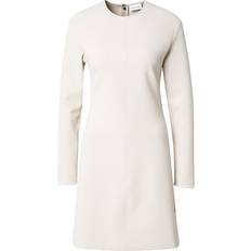 Calvin Klein Elastan/Lycra/Spandex Kjoler Calvin Klein Crepe Long Sleeve Mini Dress Grey