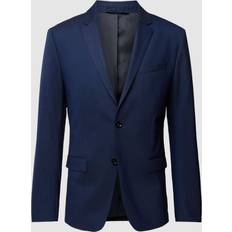 Calvin Klein Elastan/Lycra/Spandex Blazere Calvin Klein Slim Singlebreasted Wool Stretch Blazer Blue Men Blue