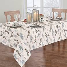 Elrene Home Fashions Holiday Tree Trimmings Wrinkle Resistant 60 x 84 Tablecloth Multicolour
