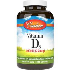 Supplements Carlson Vitamin D3 1000 IU 360