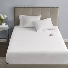 Serta Waterproof Heated Pad Mattress Cover White