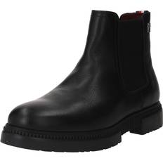 Tommy Hilfiger Chelsea boots Tommy Hilfiger Comfort Cleated Thermo LTH Chel Mand Chelsea Boots Læder hos Magasin Black
