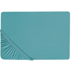 Hemtextil Beliani Fitted Turquoise Cotton 90 x 200 cm Bed Sheet (200x90cm)
