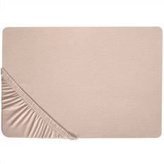 Beliani Dra-på-lakan Hofuf Beige 200x200 cm Underlakan Beige (200x200cm)