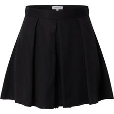 Plisseret skort sort-Black