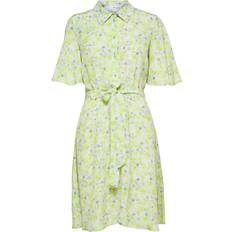 Selected Femme Teresa Short Shirt Dress - Sharp Green