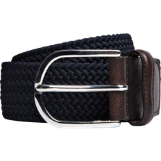 Men - Viscose Belts ASKET The Braided Elastic Belt - Dark Navy