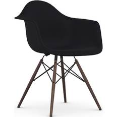 Møbler Vitra Eames Plastic Armchair DAW 12 Deep Black