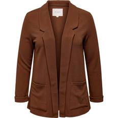 Brun Blazere Only Curvy Åben Blazer