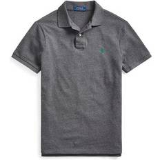 Polo Ralph Lauren Grigio Magliette Polo Ralph Lauren Coupe Droite En Coton Basic Mesh Shirt Male