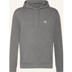 Hoodies - Orange Jumpers BOSS Men's Orange Wetalk Mens Pullover Hoodie with Logo Patch Light Pastel Grey light pastel grey